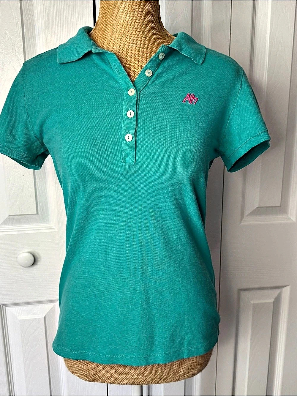 AΓ©ropostale A87 Polo Shirt Teal Size Large